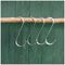 15937 - Galvanised Steel S Hooks, 4 Pack