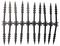 2040 - Weed Control Fabric Membrane Pegs, 100 Pack