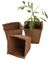 W0312 - 8cm Square Fibre Plant Pots, 48 Pack