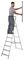 7400818L - 8 Tread High Handrail Step Ladder