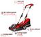 RASARRO 36/34 (2X3,0AH) - Power X-Change Rasarro 34cm Twin 18V / 36V 2x 3Ah Li-Ion Cordless Lawn Mower Kit