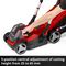 RASARRO 36/34 (2X3,0AH) - Power X-Change Rasarro 34cm Twin 18V / 36V 2x 3Ah Li-Ion Cordless Lawn Mower Kit