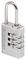 7620EURD - 20mm Aluminium 3 Digit Combination Padlock
