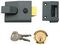 B-89-DMG-PB-60 ENAMEL - B89 Deadlocking Security Night Latch Lock, Enamel - 60mm Backset