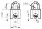 Y110B/20/111/4 - 20mm Standard Security Brass Keyed Alike Padlocks, 4 Pack