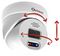 X5C8000AD-W - 8MP 4K AI Powered Active Defence Mini Dome CCTV Camera, 40m IR - White