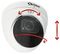 X4C5000VM-W-4 - 5MP AI Powered Motorised Lens Dome CCTV Camera, 60m IR - White