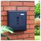 GH453 - Wall Mounted Lockable Letterbox, Black