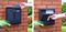 GH453 - Wall Mounted Lockable Letterbox, Black