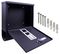GH453 - Wall Mounted Lockable Letterbox, Black