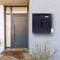 GH453 - Wall Mounted Lockable Letterbox, Black
