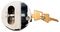 T450A - 73mm High Security Concealed Shackle Round Padlock