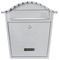 701534 - Classic Wall Mounted Stainless Steel Post Box, Silver