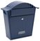 701544 - Classic Wall Mounted Stainless Steel Post Box, Midnight Blue