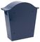 701544 - Classic Wall Mounted Stainless Steel Post Box, Midnight Blue