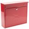 701557 - Elegance Wall Mounted Stainless Steel Post Box, Red