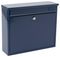 701545 - Elegance Wall Mounted Stainless Steel Post Box, Midnight Blue