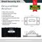 702038 - Sold Secure Approved Shed Security Kit - 4.5m Security Cable, 2x Padlocks, Ground Anchor & PIR Alarm