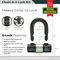 702030 - 1m x 10mm Duo Stainless Steel Chain & U-Lock Security Set