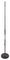 PLS00049 - Round Base Adjustable Microphone Stand, Black