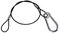 PLS00448A - Black Wire Safety Bond, 2mm x 350mm, 10kg
