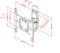 7350022735071 - M Flexarm Tilt and Turn II Small TV Wall Mount, 15" to 32", Black