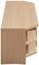 MEM-1200-OAK3 - Memphis Oak 3 Shelf TV Stand - 1200mm x 395mm x 450mm