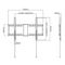 PSGL0057 - Heavy Duty Foldable Fixed TV Wall Bracket, 37" to 80", 70kg