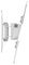 MRL22W - Single Head TV / Monitor Wall Mount 12-43" Tilt & Turn VESA Compatible, White