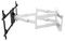 7350073736881 - M Universal Long Reach Dual Arm TV Wall Mount, 50" to 80" Screen, White