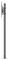7350073738939 - M Single Pole Floormount Pro, 32" to 65" Screen, Black