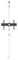 7350073735693 - M Floor to Ceiling Mount Pro, 40" to 65", Chrome