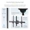 FLATPNLCEIL - Full Motion Adjustable TV Ceiling Mount, 32" to 75"