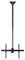 FLATPNLCEIL - Full Motion Adjustable TV Ceiling Mount, 32" to 75"