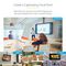 FPCEILPTBSP - Full Motion Adjustable Short Pole TV Ceiling Mount, 32" to 75"