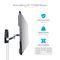 TV-WALL-MOUNT-65FS - Adjustable Articulating Corner TV Wall Mount, 26" to 65"