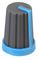 CR-MS-3 - Knob, Soft Touch, Spline Shaft, Grey / Blue