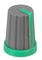 CR-MS-4 - Knob, Soft Touch, Spline Shaft, Grey / Green