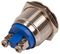 RJS1N1S-19-F-BS-67J - Switch, Vandal Resistant, 316SS, Momentary, Flat, 19mm