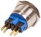 RJS103-22-F-BS-67J - Switch, Vandal Resistant, 316SS, Momentary, Flat, 22mm