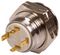 RJS1N1-16L-F-R-B-BS-12V-67J - Switch, Vandal Resistant, 316SS, Momentary, 16mm, 12V, Blue LED