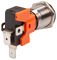 RJS101-19L-F-R-B-BS-12V-65L-15A - 15A Illuminated Push Button 19mm Momentary, Steel