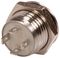 RJS1N1LP-12M-F-R-R-BS-12V-67J - Vandal Resistant Momentary Switch with 12V Red LED, 24V DC, 0.3A, 1NO / SPST, Micro Travel, 12mm