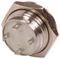 RJS1N1LP-16M-F-R-B-BS-12V-67J - Vandal Resistant Momentary Switch with 12V Blue LED, 24V DC, 0.3A, 1NO / SPST, Micro Travel, 16mm