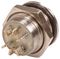 RJS1N1LP-12M-F-R-RGB-BS-12V-67J - Vandal Resistant Momentary Switch with 12V RGB LED, 24V DC, 0.3A, 1NO / SPST, Micro Travel, 12mm