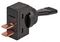 404 - Toggle Switch, Panel Mount, On Off On, Momentary, 12V DC, 20A
