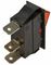 411 - Rocker Switch, On/Off, 12V DC, 20A, Amber