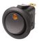411RD - LED Rocker Switch, On Off, 12V DC, 10A, Amber