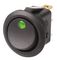 413RD - LED Rocker Switch, On Off, 12V DC, 10A, Green
