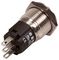 82-4151.1000.B001 - Vandal Resistant Push Button Switch, SPDT, Momentary, 3A, 240V AC, 16mm